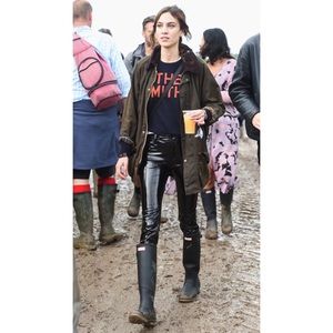 HUNTER Original Limited Edition Tall Moto Rain Boots Size 8 / 39